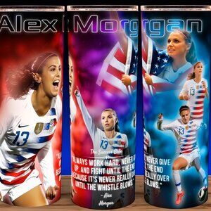 Alex Morgan American Soccer Champion Cup Mug Tumbler 20oz